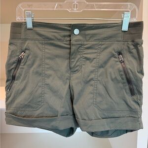 Athleta Army Green Women's Nylon Shorts